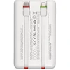 Powerbank Charmast W1202 PD3.0 3A 22,5W 10000 mAh with built-in cables USB C / Lightning baltas