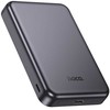 Nešiojamoji baterija, suderinama su „MagSafe Hoco“, 5000 mAh, 2A, 5W, J160, metalo pilka
