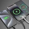 Powerbank Dudao K14S+ 10000mAh 20W USB-A / USB-C / MagSafe with stand - juodas