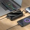 Išorinė baterija Hoco 20000 mAh QC PD 22,5W su integruotais laidais USB C + Lightning Q37A juodas