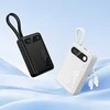 Powerbank Hoco 20000 mAh QC PD 2A 22,5W with built-in cables USB C + Lightning J171A baltas