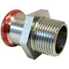 Press fitting Assotherm reducer. MM. 1/2 inch. Ø15 mm