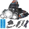 Headlamp bailong led cree xm-l t6 2 x xp-e