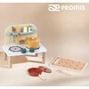 „Promis“ mini medinė virtuvėlė vaikams