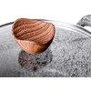 PROMIS Puodų rinkinys GRANITAS, puodas 16 cm, puodai 20,24,28 ruda rankenos