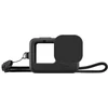 Puluz Silikoninis dėklas for GoPro HERO12, HERO11, HERO10, and HERO9 Juodas with Lens Cover and Strap (Juodas)
