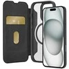 SBS Puro Book Mag MagSafe Leather dėklas su Flap and Card Slot skirtas Apple iPhone 16 Pro - juodos spalvos