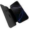 SBS Puro Book Mag MagSafe odinis dėklas su atvartu ir kortelės lizdu, skirtas iPhone 16 Pro Max – juodas