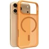 Puro „Daylight Magsafe“ suderinamas silikoninis dėklas, skirtas „iPhone 17 Pro Max“ – permatomos oranžinės spalvos