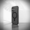 Puro „Daylight“ „MagSafe“ suderinamas silikoninis dėklas, skirtas „iPhone 17“ – permatomai juodas