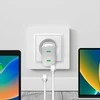 Puro Elektrik Puro MiniPro 35W GaN 2xUSB-C laidinis įkroviklis – baltos spalvos