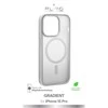 Puro Gradient MagSafe Silikoninis Apple iPhone 15 Pro - dėklas telefonui sidabro spalvos