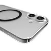 Puro Lite Mag TPU+PC dėklas suderinamas su MagSafe skirtas Apple iPhone 17 – skaidrus su juodos spalvos žiedu