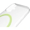 Puro Lite Mag TPU+PC dėklas, suderinamas su „MagSafe“, skirtas „iPhone 17“ – skaidrus su žaliu žiedu