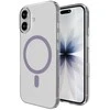 Puro Lite Mag TPU+PC dėklas, suderinamas su „MagSafe“, skirtas „iPhone 17“ – skaidrus su rausvu žiedu