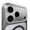 Puro Lite Mag TPU+PC dėklas, suderinamas su „MagSafe“, skirtas „iPhone 17 Pro Max“ – skaidrus su Mėlyna žiedu