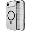 Puro Lite Mag TPU+PC dėklas, suderinamas su „MagSafe“, skirtas „iPhone 17 Air“ – skaidrus su juodu žiedu