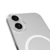 Puro Lite Mag TPU+PC dėklas suderinamas su MagSafe skirtas Apple iPhone 17 – skaidrus su baltos spalvos žiedu