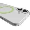 Puro Lite Mag TPU+PC dėklas, suderinamas su „MagSafe“, skirtas „iPhone 17“ – skaidrus su žaliu žiedu