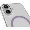 Puro Lite Mag TPU+PC dėklas, suderinamas su „MagSafe“, skirtas „iPhone 17“ – skaidrus su rausvu žiedu
