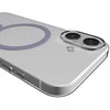 Puro Lite Mag TPU+PC dėklas, suderinamas su „MagSafe“, skirtas „iPhone 17“ – skaidrus su rausvu žiedu