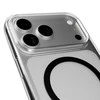 Puro Lite Mag TPU+PC dėklas suderinamas su MagSafe skirtas Apple iPhone 17 Pro – skaidrus su juodos spalvos žiedu