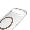 Puro Lite Mag TPU+PC dėklas suderinamas su MagSafe skirtas Apple iPhone 17 Air – skaidrus su rudos spalvos žiedu