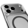 Puro „Lite Mag TPU+PC“ dėklas, suderinamas su „MagSafe“, skirtas „iPhone 17 Pro“ – skaidrus su pilku žiedu