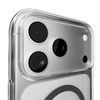 Puro Lite Mag TPU+PC dėklas, suderinamas su „MagSafe“, skirtas „iPhone 17 Pro Max“ – skaidrus su pilku žiedu