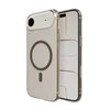 Puro Lite Mag TPU+PC dėklas suderinamas su MagSafe skirtas Apple iPhone 17 Air – skaidrus su rudos spalvos žiedu