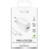 Puro PROLITE 10W USB-A sieninis įkroviklis + USB-A - USB-C kabelis 1.2m - baltos spalvos