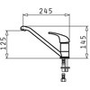 PYRAMIS ASALIA granite juodas mixer