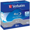 VERBATIM 5x BD-R 25GB 6x Jewel Case baltas mėlynas paviršius