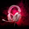 QCY Heroad GT2 Tri-Mode Wireless THX 7.1.4 Gaming Headphones with Detachable Microphone - Rožinė