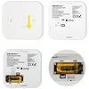 Qoltec 52577 belaidis anglies monoksido (CO) jutiklis su baterija | jutiklio tarnavimo laikas 10 metų | signalizacija 85dB | LED