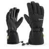 Qunature Finger Style slidinėjimo pirštinės L dydis - juodos