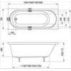 Ravak VICTORY BATHTUB 150X70 WITH BACKREST