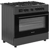 Ravanson KWGE-K90 Cheff Modern Juodas gas and electric cooker (juodas)