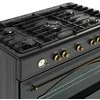 Ravanson Retro KWGE–90AR gas and electric cooker (juodas)