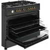 Ravanson Retro KWGE–90AR gas and electric cooker (juodas)