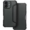 Dėklas Oem Flip case for iPhone 16 PLUS Razor Book dark žalias