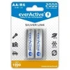 Rechargeable batteries everActive Ni-MH R6 AA 2000 mAh Sidabrinis Line - 2 pieces