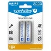 Rechargeable batteries everActive Ni-MH R6 AA 2000 mAh Sidabrinis Line - 2 pieces