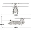 „Jokomisiada Reobrix“ licencijuoti statybiniai blokai CH-47 „Chinook“ sraigtasparnis, 1458 vnt. ZA5802