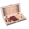 Jokomisiada RINKINYS 3in1 Medinis žaidimas šachmatų šaškės Backgammon dvipusė lenta GR0692