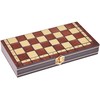 Jokomisiada RINKINYS 3in1 Medinis žaidimas šachmatų šaškės Backgammon dvipusė lenta GR0692