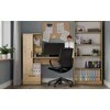 Top E Shop COSMO Oak Artisan Desk + Bookcase Set