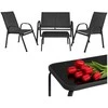 Balcony furniture set - juodas Gardlov