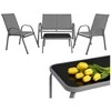 Balcony furniture set - pilka Gardlov