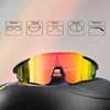 Rockbros 10182 poliarizuojantys dviračių akiniai - raudoni